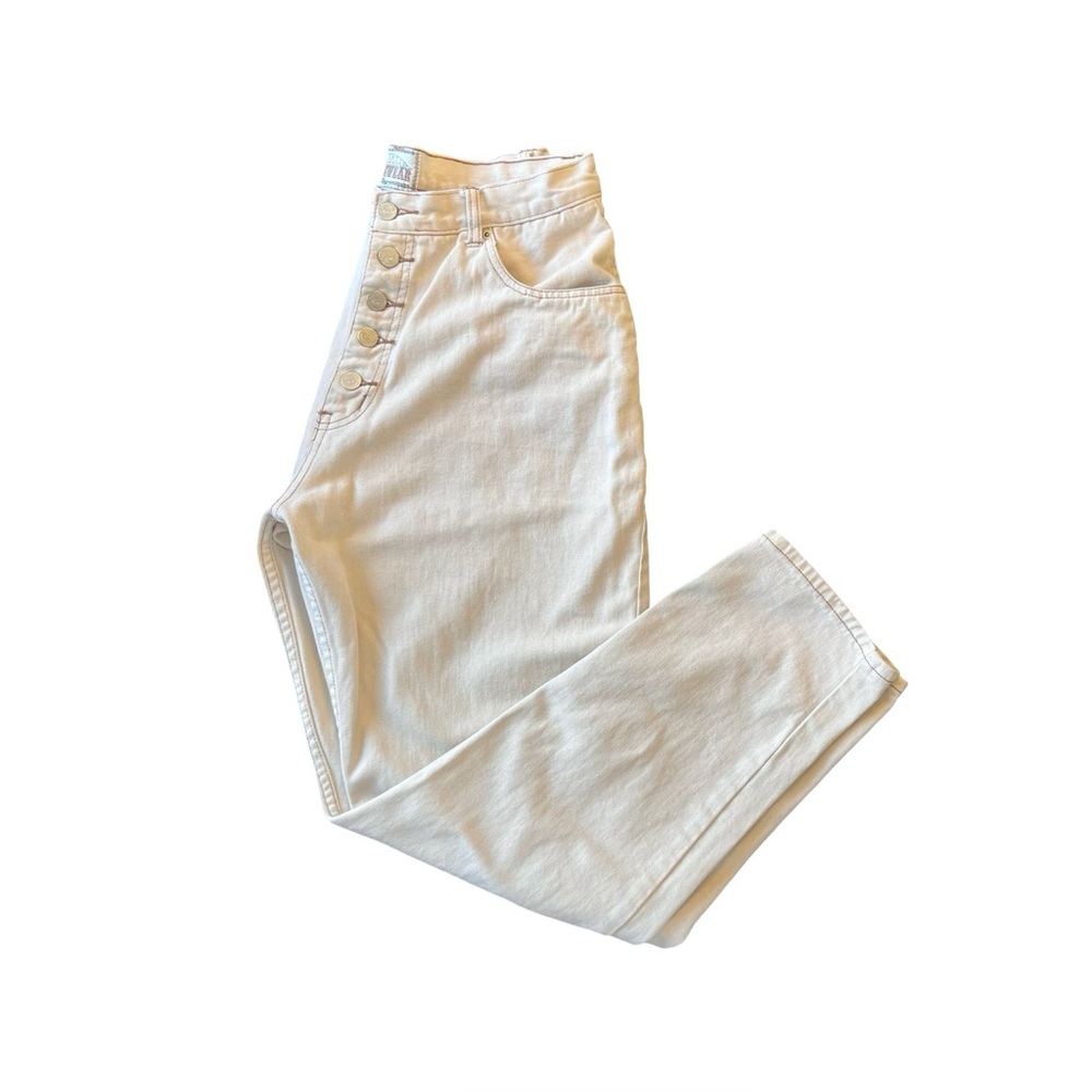 Vintage Authentic Roughwear Jeans 100% Cotton Beige Women’s Size 13 W30”